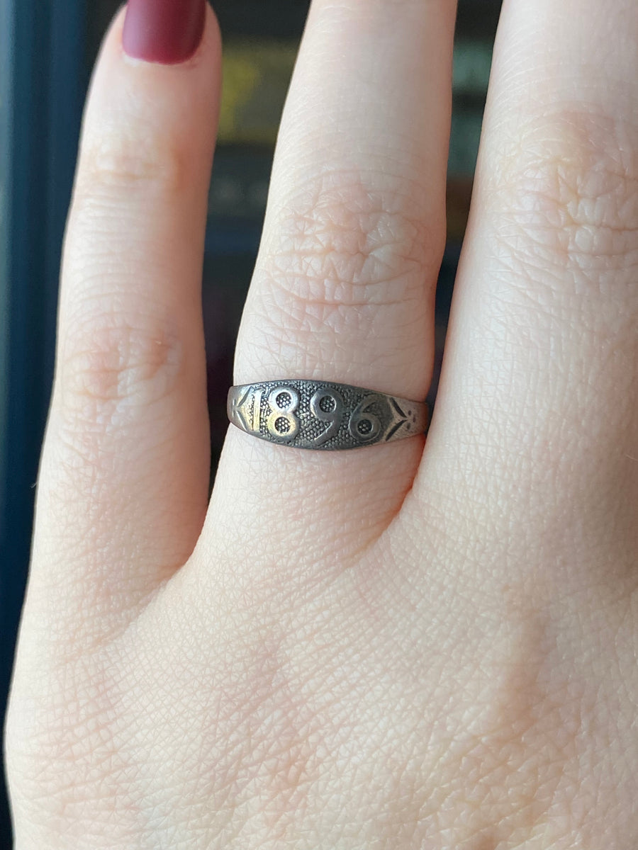 1896 Date Ring Sterling Silver – Through The Louping Glass